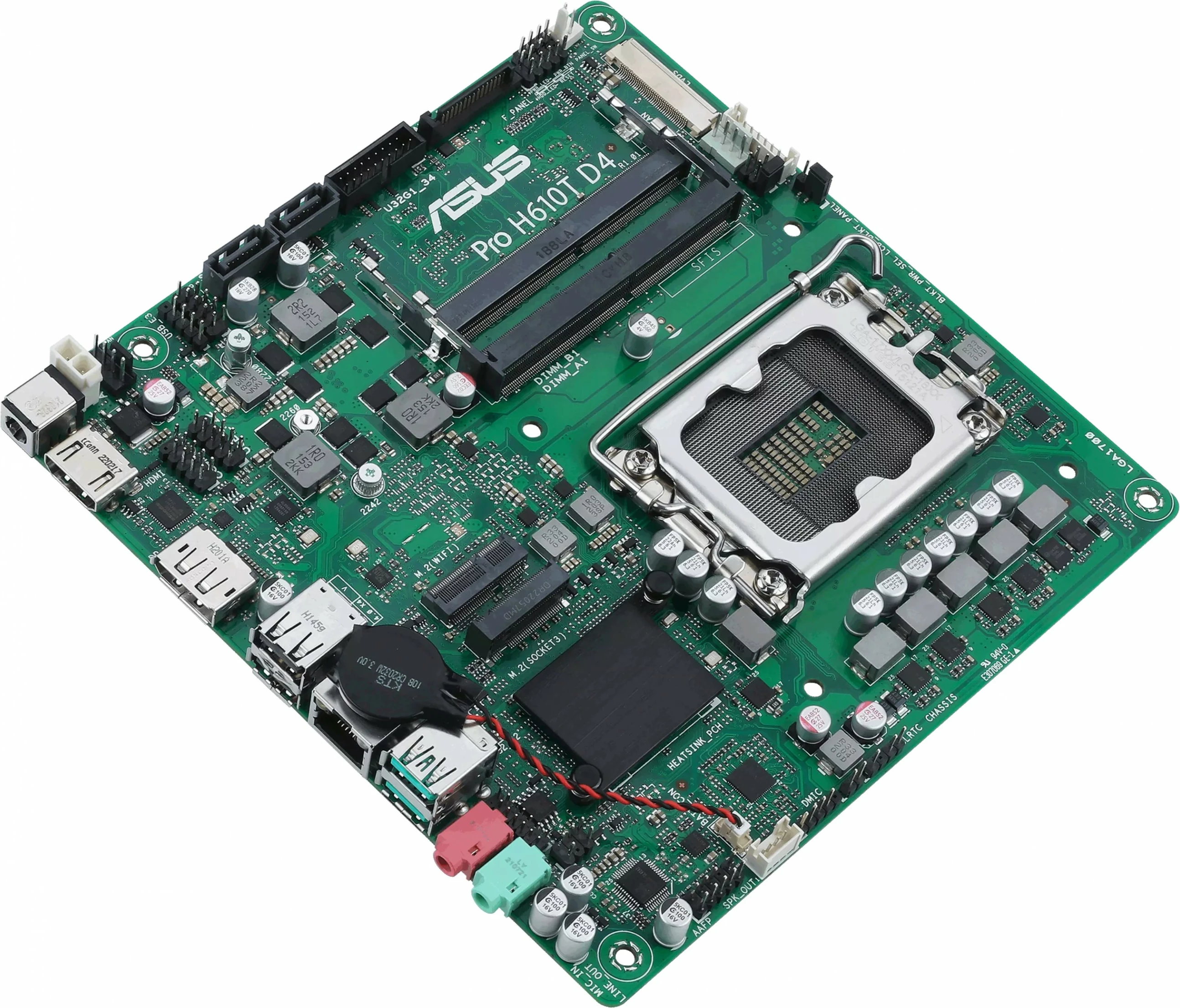 Matična plošča ASUS Pro H610T D4 mITX, DDR4