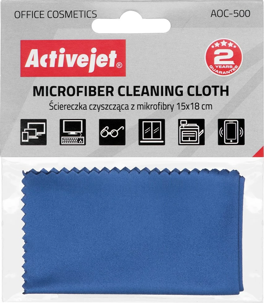 Lepa krpica iz mikrovlaken za čiščenje, Activejet AOC-500, 15x18 cm