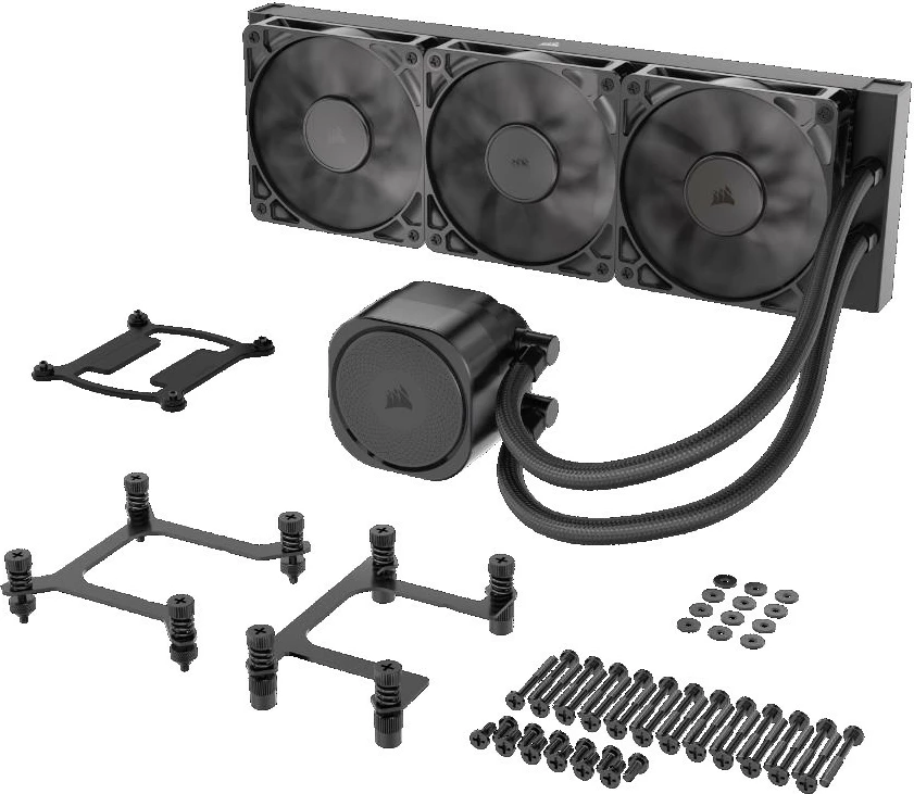 Vodni hladilnik CPU 360 mm Corsair NAUTILUS 360, 3x12 cm, črn