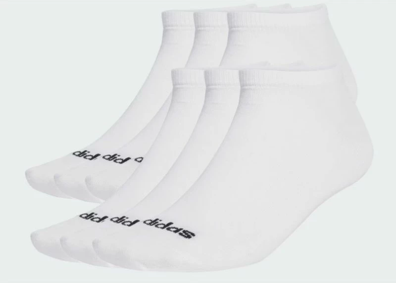 Nogavice crew adidas, unisex, bele