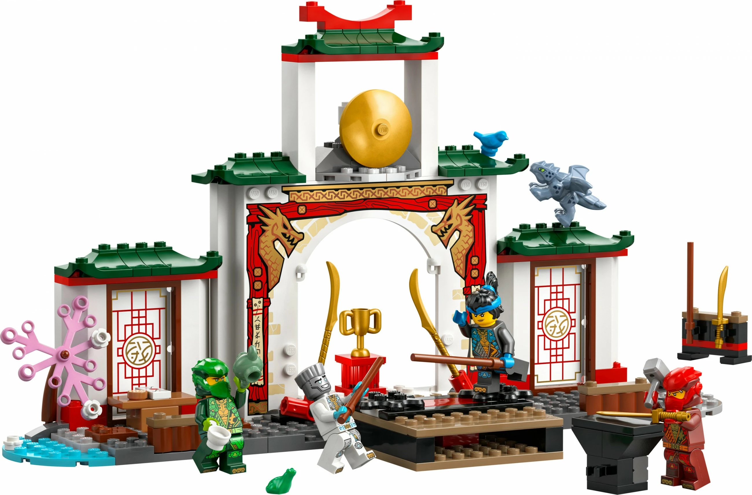 Set za gradnjo Spinjitzu tempelj LEGO Ninjago 71831, 158 kosov, večbarven