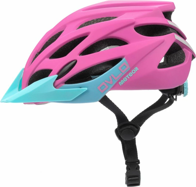 Kolesarska čelada za ženske, Meteor, rožnata