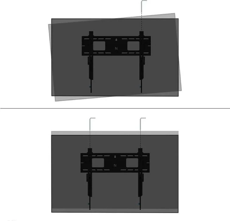 Stenski nosilec za monitor/TV Neomounts WL30-750BL16, jeklo, črn, 42-86"