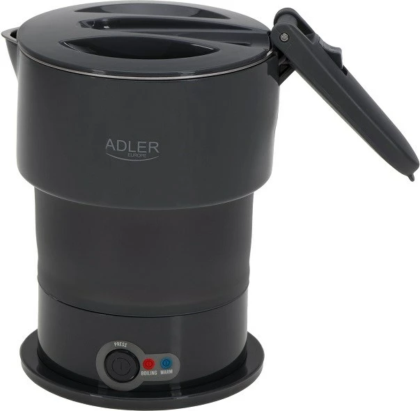 Električni grelnik vode Adler AD 1377g, silikonski, 0,6 L, siv