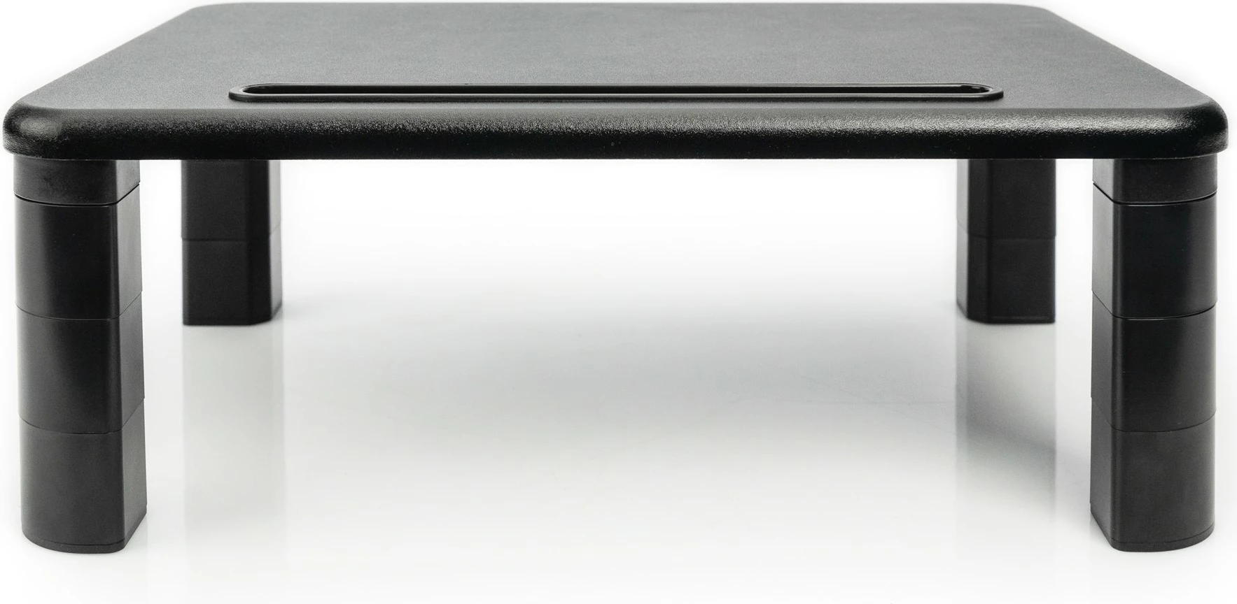 Ergonomski nosilec za monitor/laptop Digitus, nastavljiva višina, 400 x 280 mm, črn