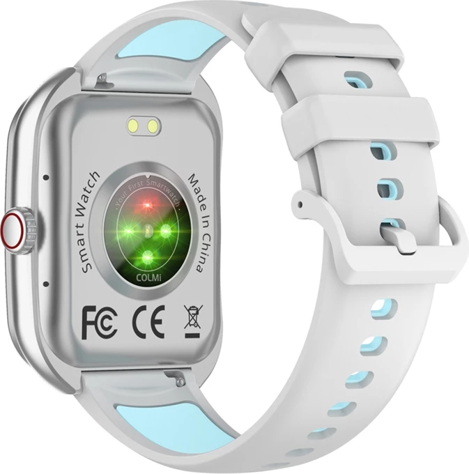 Pametna ura 1,93" AMOLED, Always On Display, klici Bluetooth, 100+ športov, SpO2/krvni tlak, baterija 400 mAh, srebrna, Colmi P86