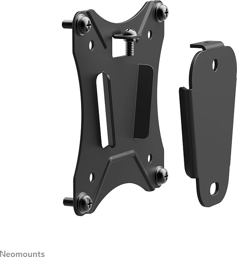 Nosilec za TV, Neomounts NM-W25BLACK, 10"-30", 75x75 mm, 100x100 mm, jeklo, črn