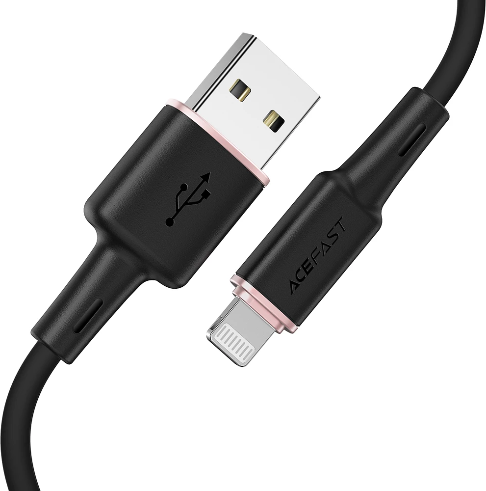Kabel USB v Lightning Acefast C2-02, 1,2 m, 2,4 A, črn