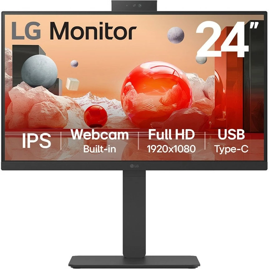 Monitor 23,8" LG 24BA850-B, Full HD, črn