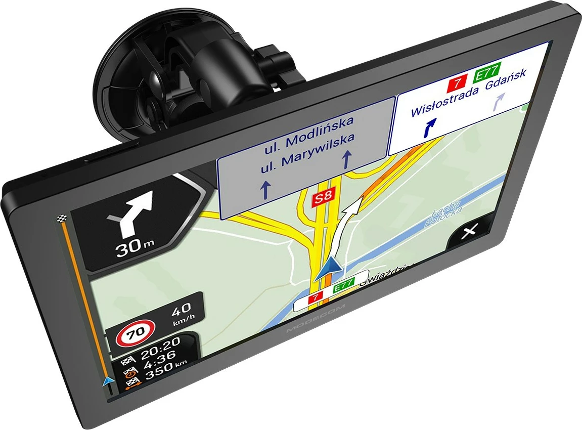 GPS navigacija MODECOM FREEWAY CX 9.4 iGO Truck 9" 16 GB 512 MB RAM, evropske karte, USB‑C, za avto/tovornjak, 1‑letna posodobitev