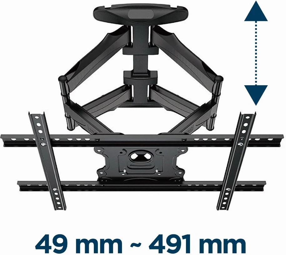 Stenski pomični nosilec za TV Gembird WM-75ST-01, 32”–75”