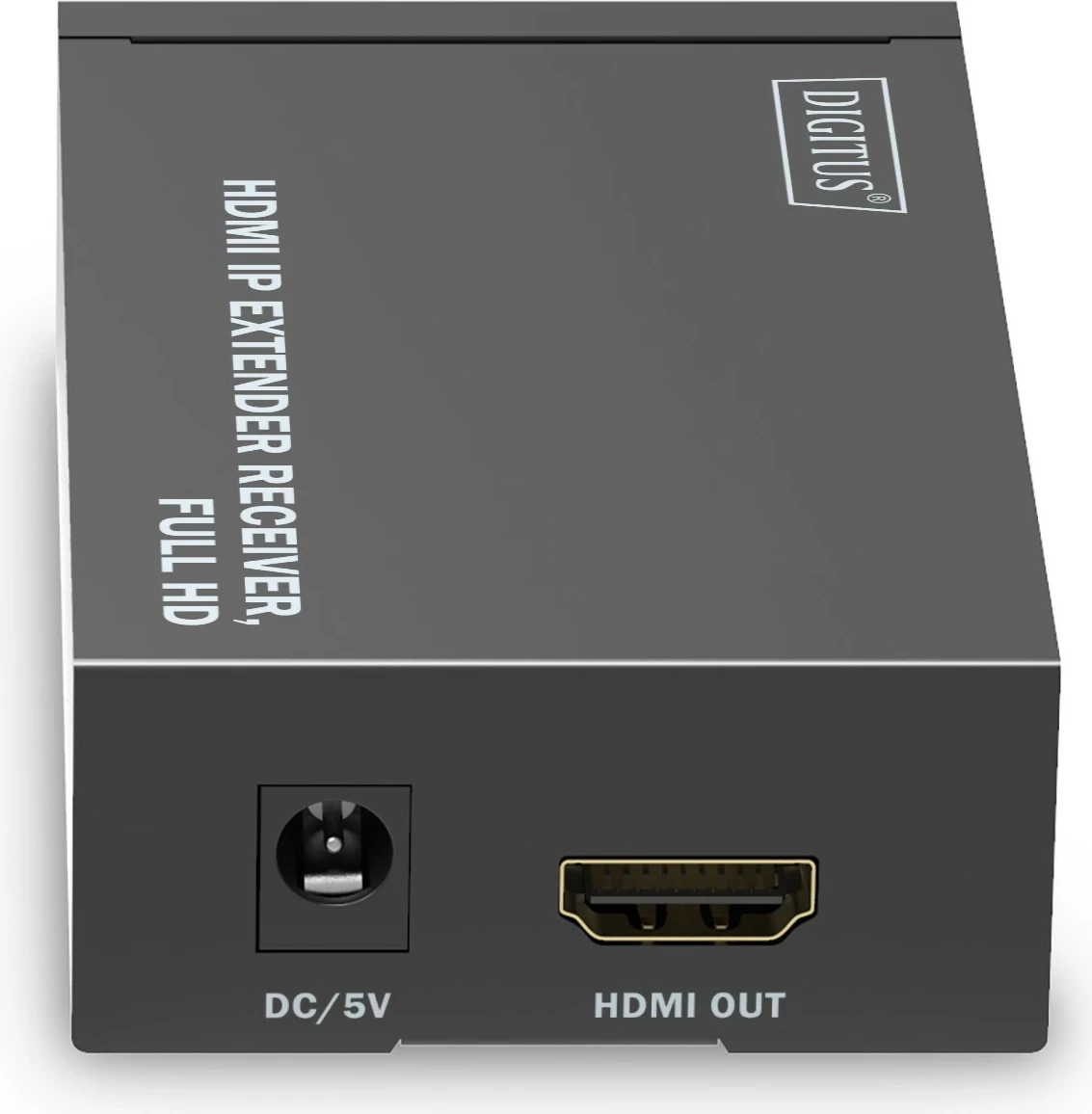 AV sprejemnik HDMI IP Extender Digitus, Full HD, 120 m, črn