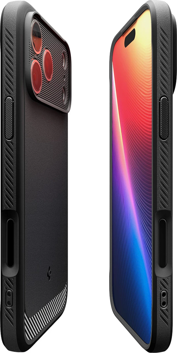 Ovitek Rugged Armor Mag MagSafe za iPhone 17 Pro, črn — Spigen