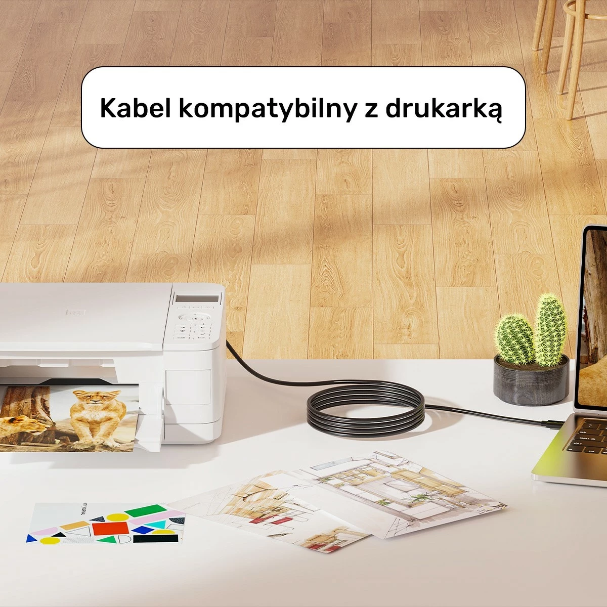 Kab​l USB-C na USB-B Unitek, 3 m, črn