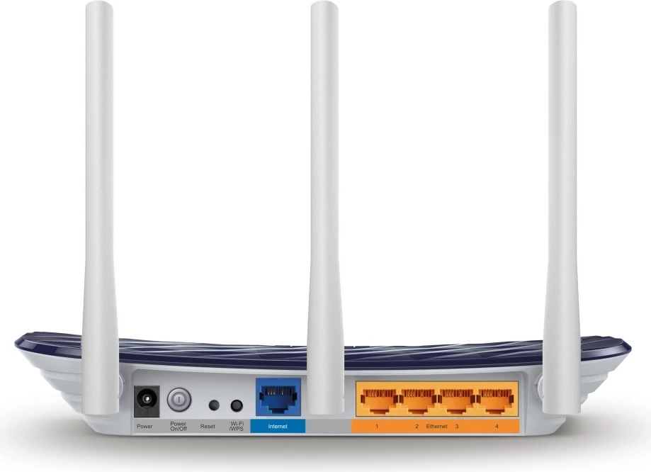 Dvojno-frekvenčni usmerjevalnik Archer C20 TP-Link, 2.4/5GHz, 802.11b/g/n/a/ac, 300/433 MBit, modre barve