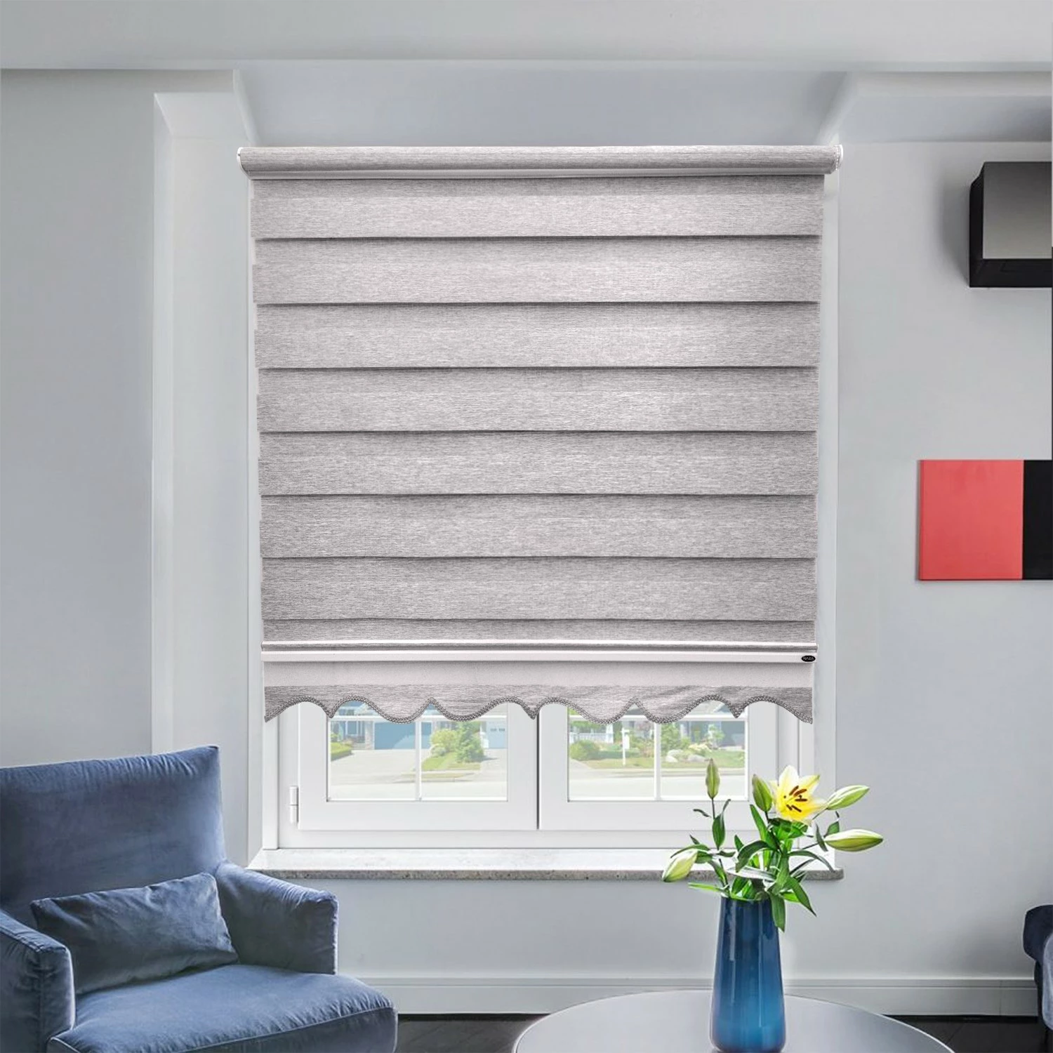 Zavesa bambu, siva, 80 x 200 cm Evila Originals