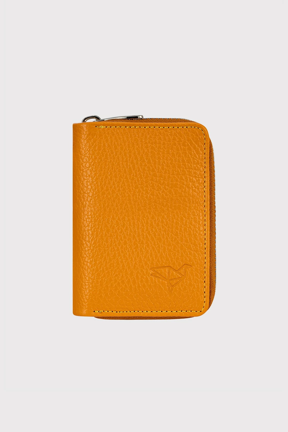 Držalo za kartice iz pravega usnja, gorčično, Zoozie Bags Clovis