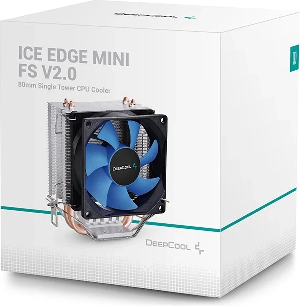 Hlajenje procesorja DeepCool ICE EDGE MINI FS V2.0, 8 cm, črn, moder, srebrn