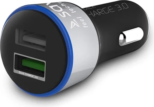 Hitro polnjenje Savio SA-06/B, 3.0A, 2xUSB