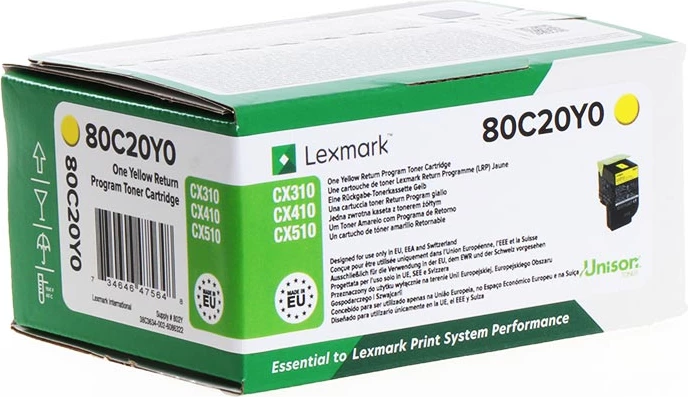 Toner, rumen Lexmark 80C20Y0, 1000 strani