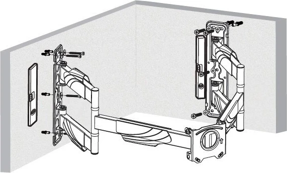 Nosilec za televizor ART AR-85, 32–70" LCD/LED, črn