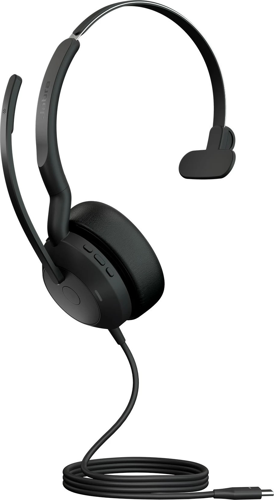 Slušalke z mikrofonom Jabra Evolve2 50, USB-C UC Mono, žične, pisarna/klicni center, 20 - 20000 Hz, 99 g, črne