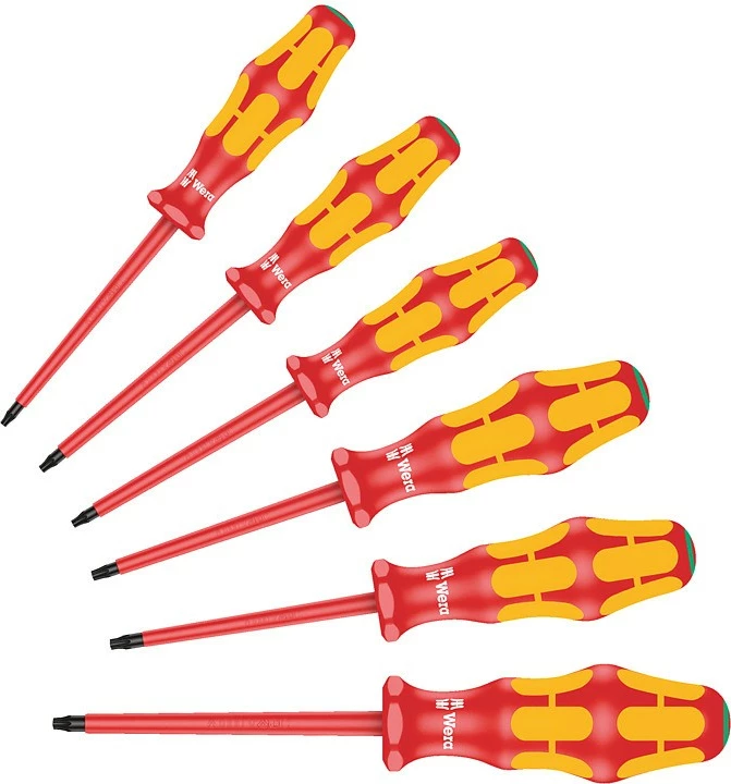 Set vijačkov Wera 167 i/6, 6 kos, Torx, plastičen ročaj, škatla