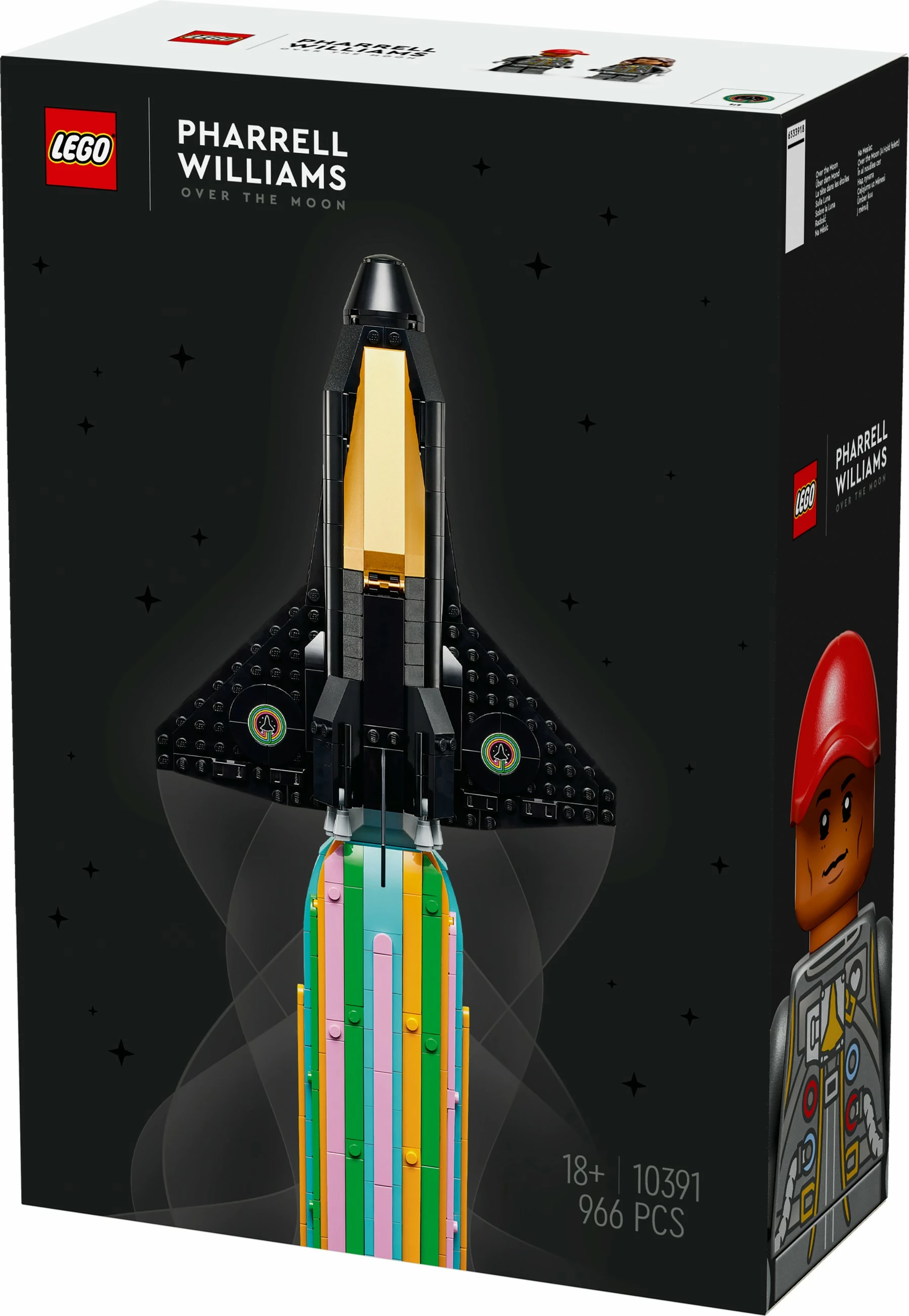 Set gradnje 'Over the Moon' Pharrell Williams, LEGO Icons 10391, 966 kosov, večbarven