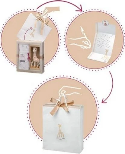 Darilni set za otroke, pisan Sophie la girafe 000013