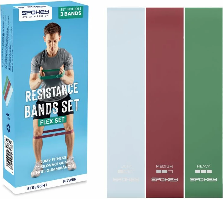 Gume za vadbo Spokey, za ženske in moške, večbarvne