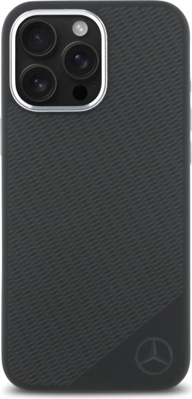 Silikonski ovitek za iPhone 16 Pro Max, MagSafe, črn, Mercedes