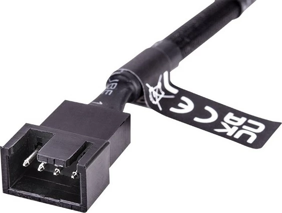 Kabal PWM 4 pin Y, Thermaltake Tt Mod, 3 kosa, črn