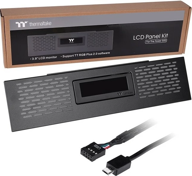 LCD panel za ohišje The Tower 500, Thermaltake, črn