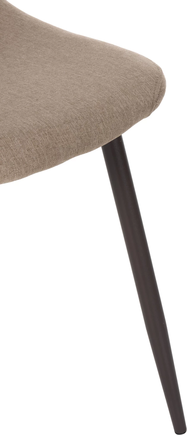 Stol FH00100.07 bež tkanina in kovinske noge 45x52x85 cm, set 4 kosov