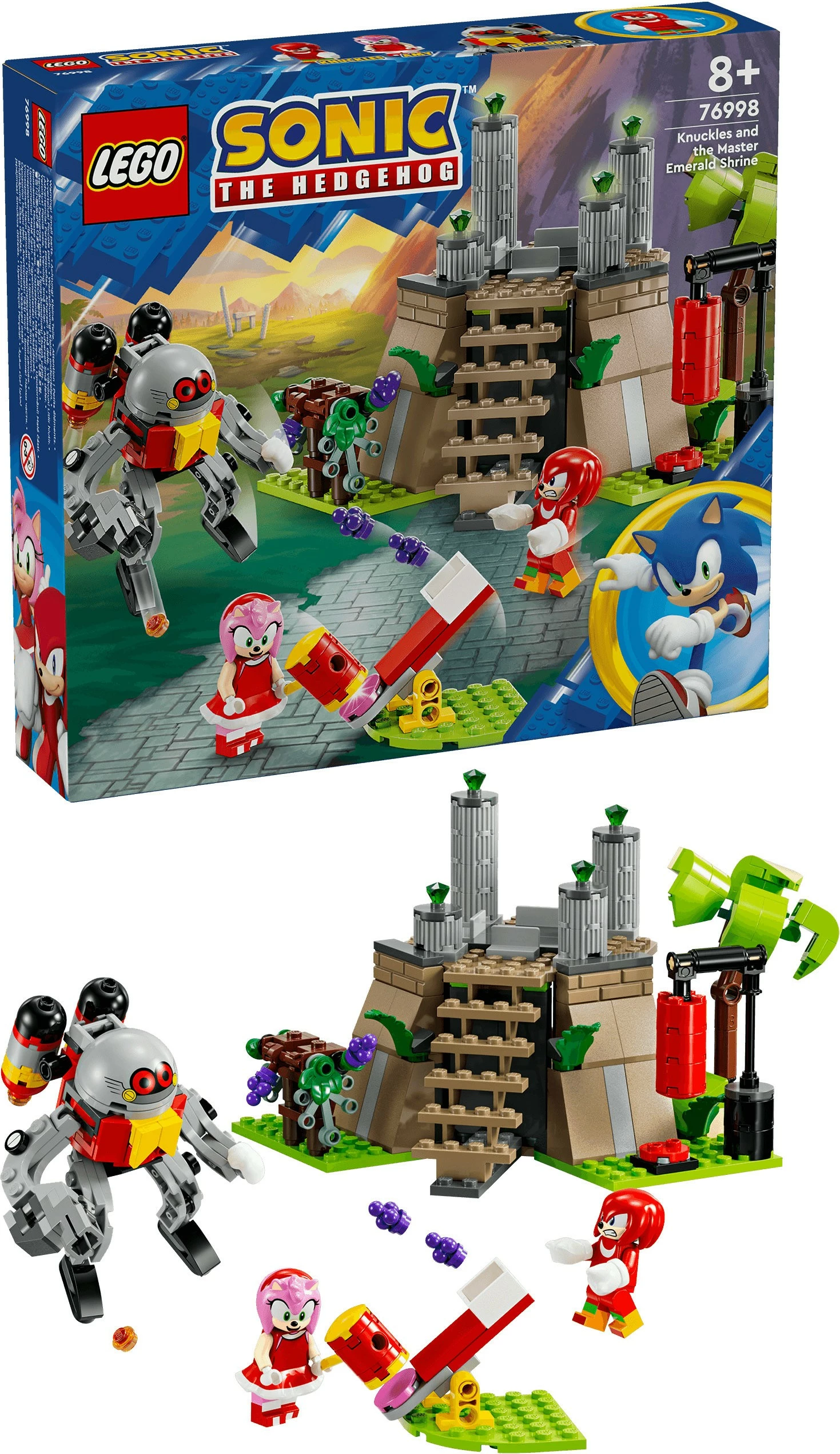 Set za gradnjo Knuckles in Master Emerald, LEGO Sonic the Hedgehog 76998, 325 delov, večbarven