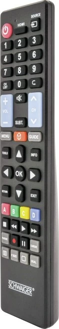 Daljinec Schwaiger UFB100U533 za TV, s tipkami, črn