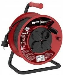 Podaljševalni kabel Acar PZ-4Z/ST H05RR-F 3Gx1,5, 30 m, črn