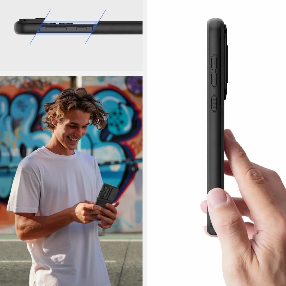 Zaščitni ovitek Velar Cam+ za Samsung Galaxy A55 5G, Tech-Protect, črn
