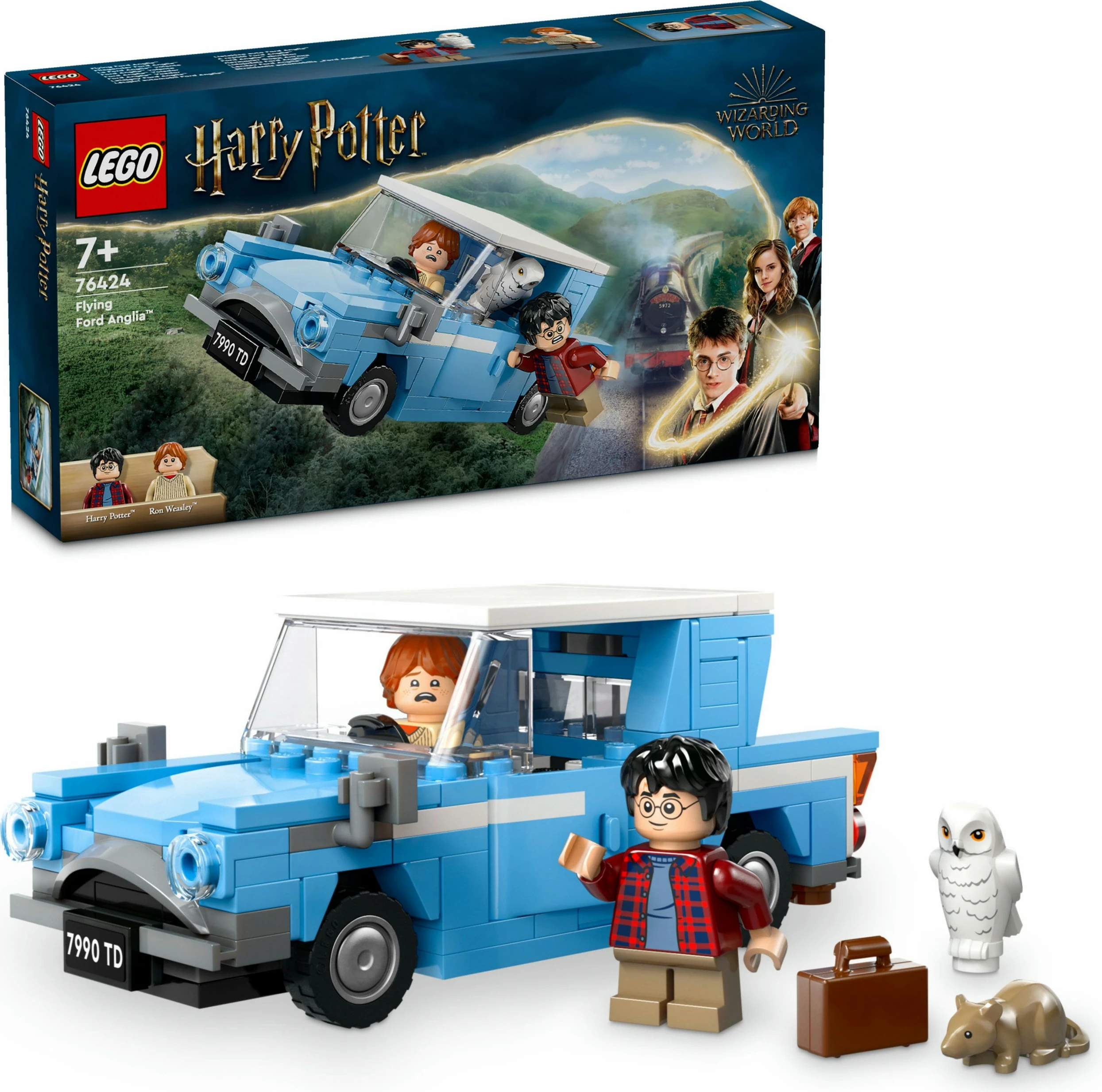 Gradbeni komplet LEGO Harry Potter Leteči Ford Anglia, 165 kosov, večbarven
