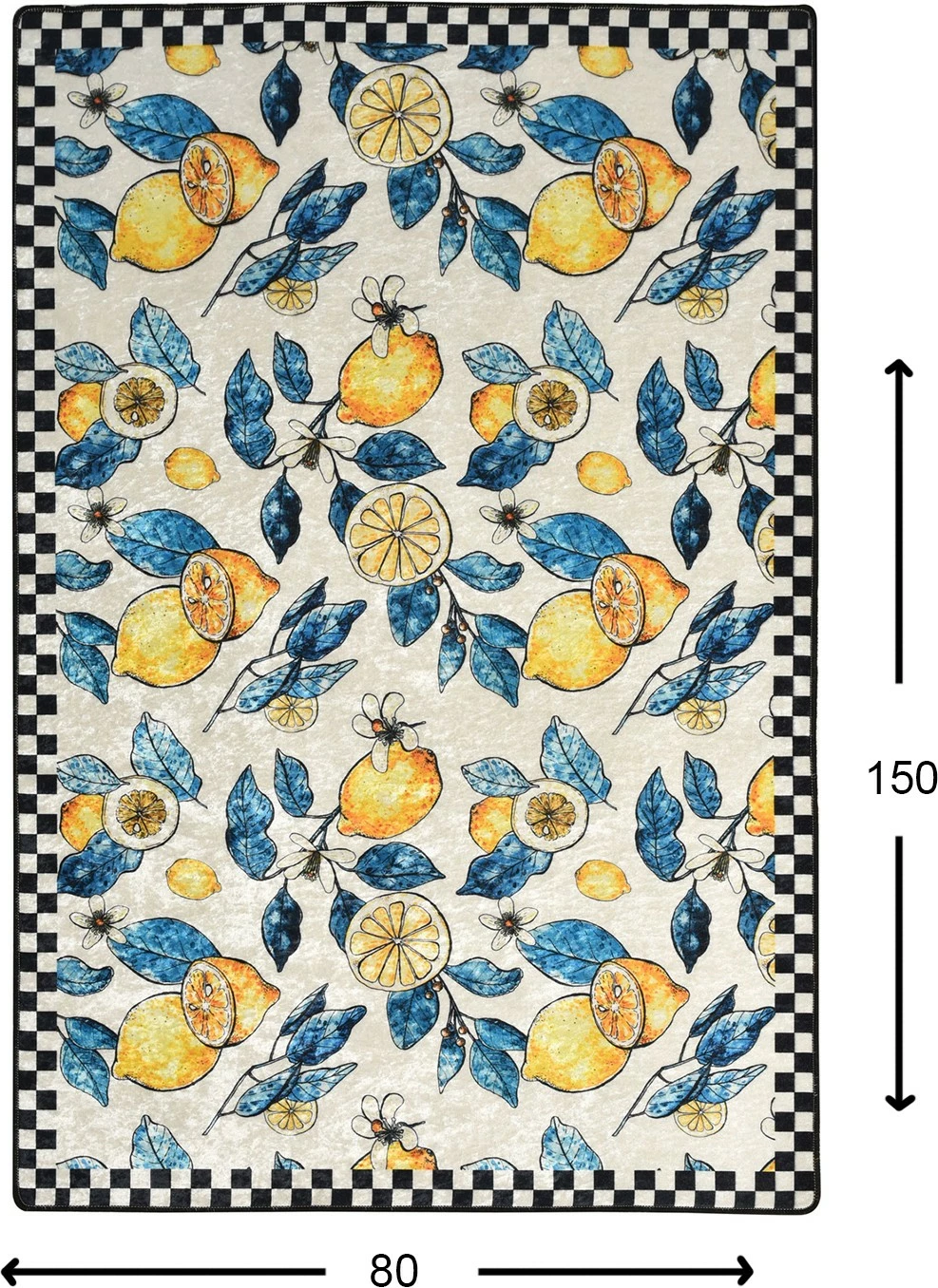 Preproga za hodnik, Conceptum Hypnose, limona, 80x150 cm