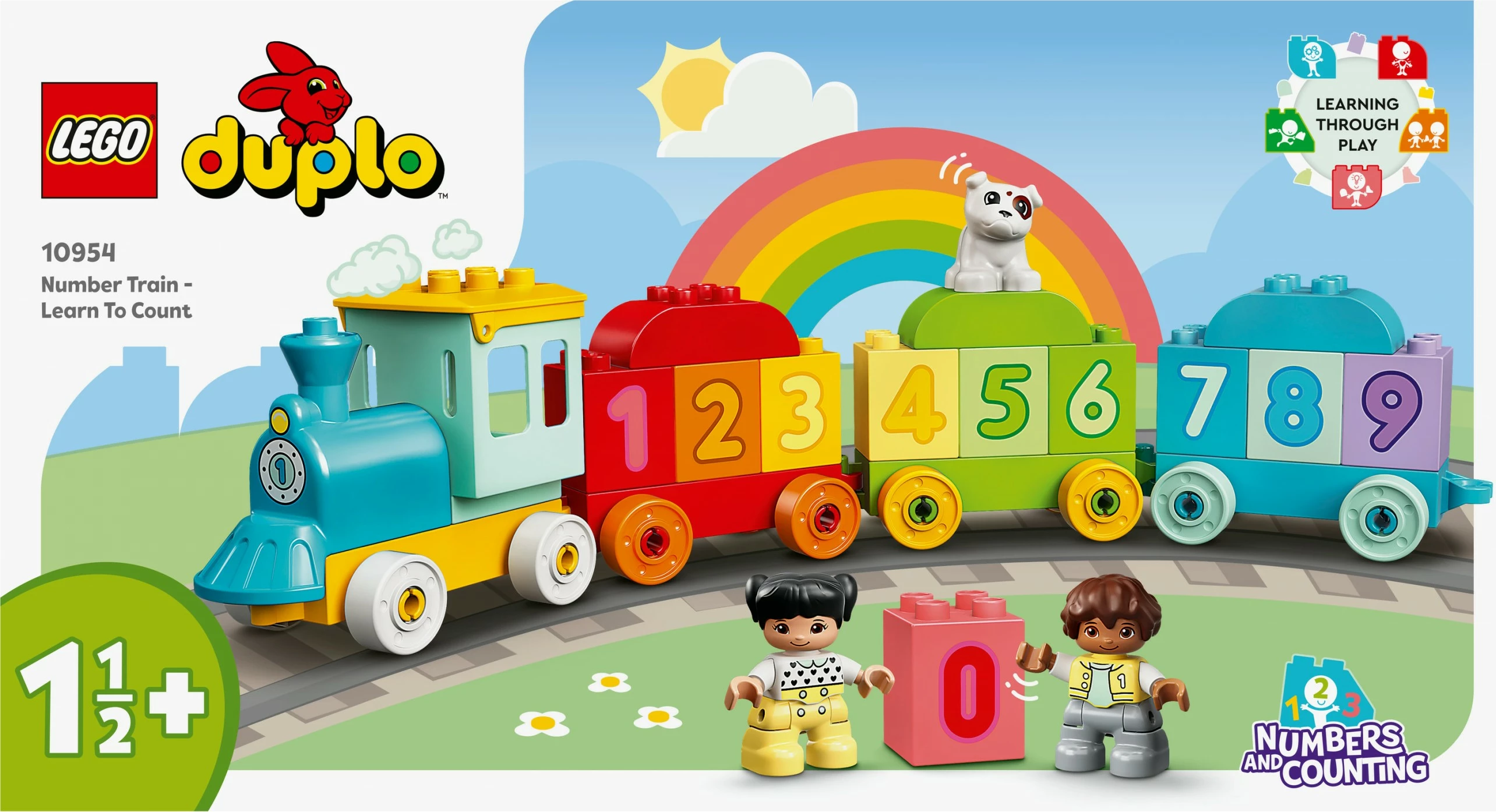 Številski vlak za učenje, LEGO DUPLO, 23 delov, večbarven