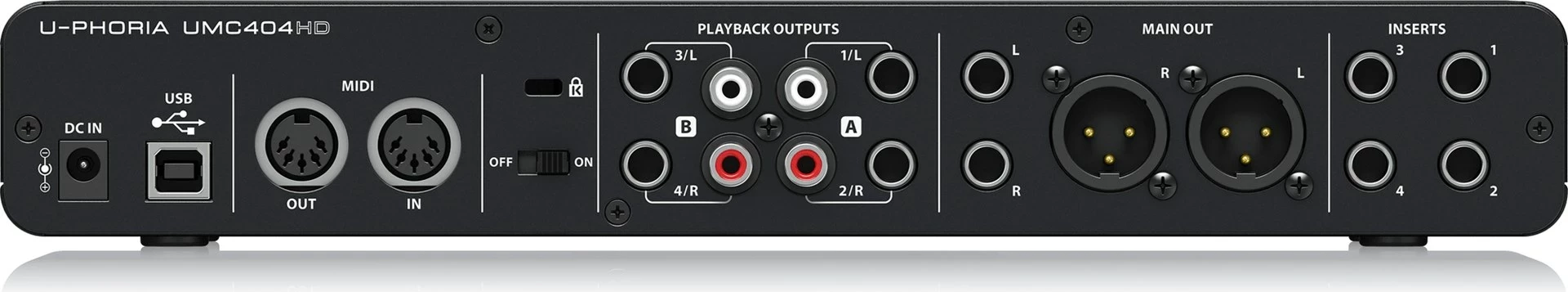 Audio vmesnik Behringer UMC404HD, črn