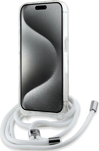 Prozoren ovitek Crossbody Karl Head MagSafe, Karl Lagerfeld za iPhone 15 Pro