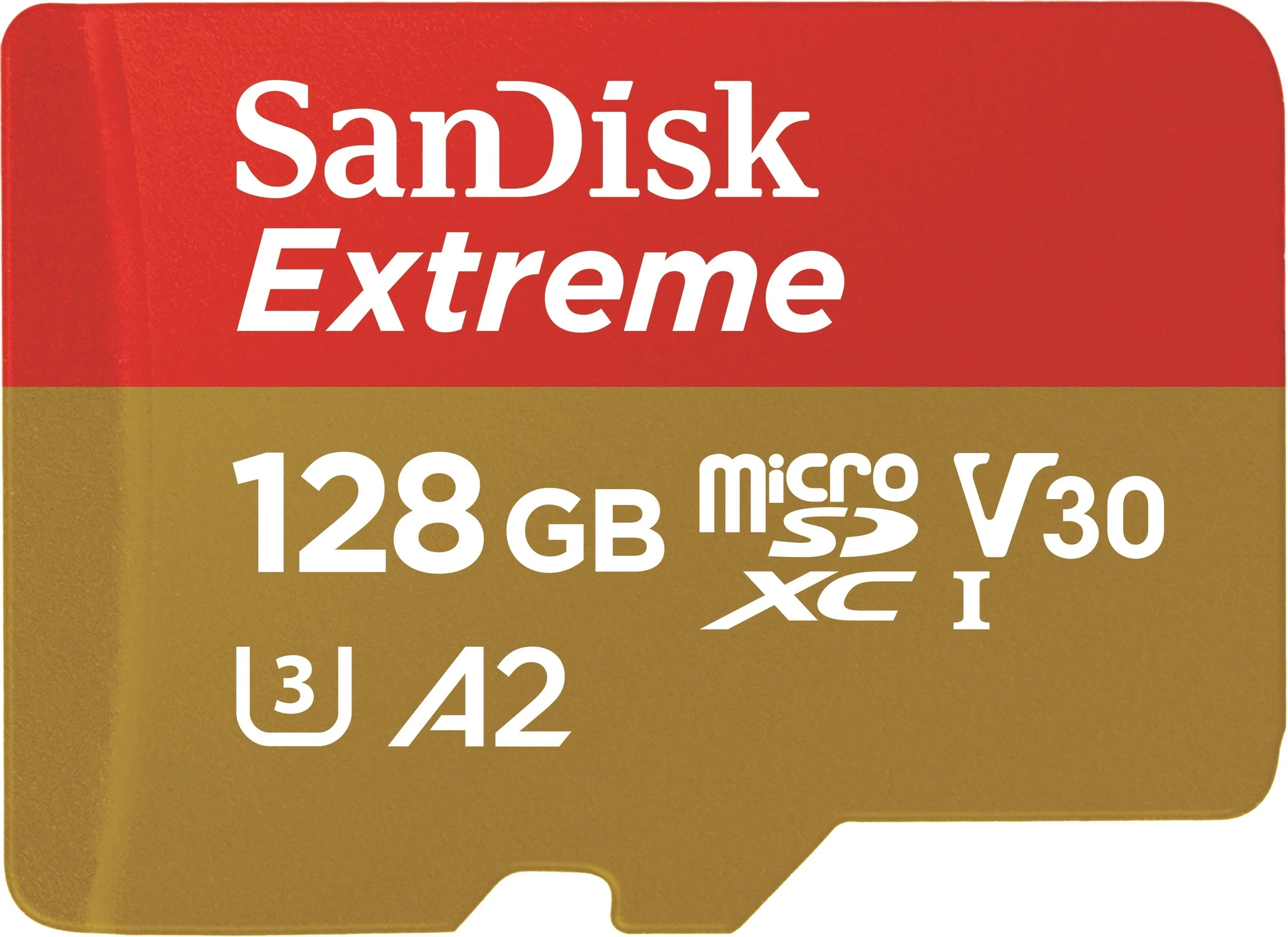 MicroSDXC kartica SanDisk Extreme, 128 GB, 160 MB/s, rdeče in zlato
