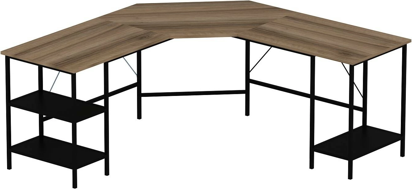 Kotna delovna miza, barva Dore, Hanah Home Power L - 8538