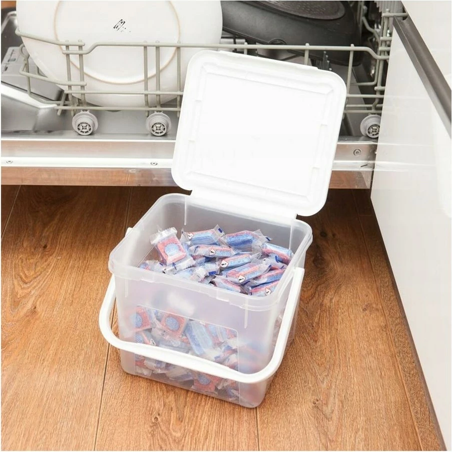 Posoda za detergent Rotho Basic, 4,5 l, bela