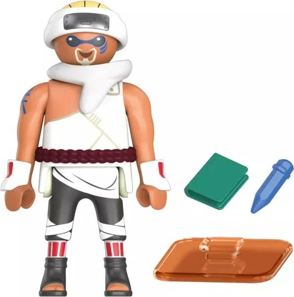 Akcijska figura Killer Bee iz Naruto Shippuden, Playmobil 71116, z knjigo, pisalom in mečem Samehada