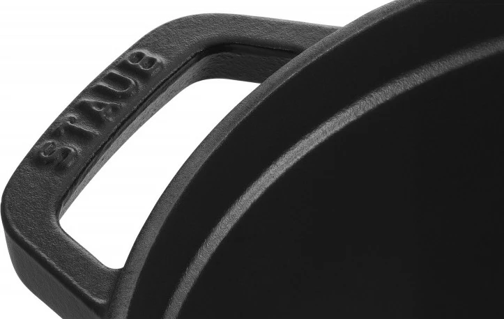 Lonec iz litega železa 20 cm Staub La Cocotte, črn