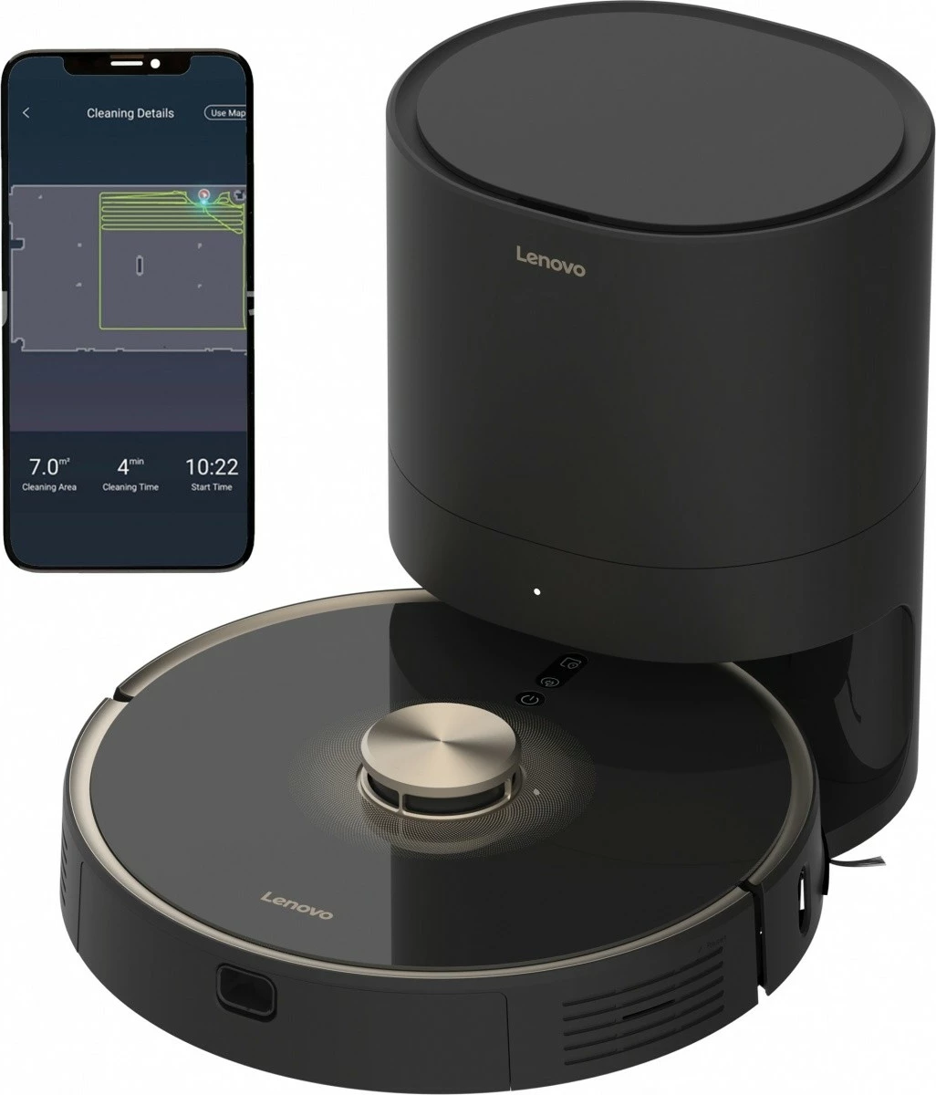 Robotski sesalnik z mopom in HEPA filter Lenovo Z1S PRO, samodejen, črn