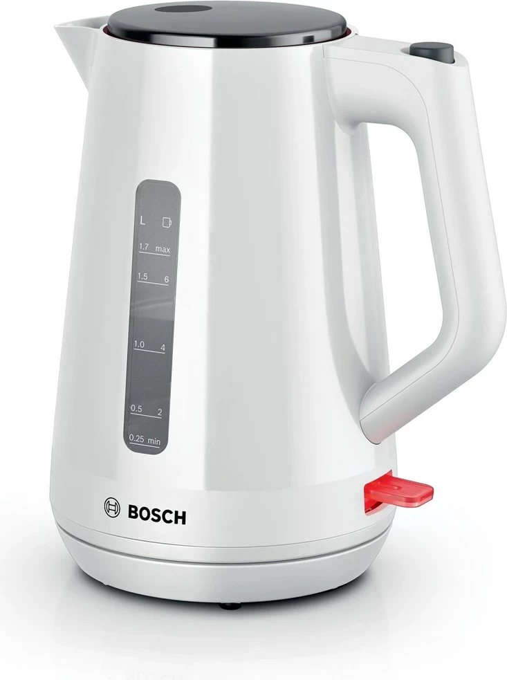 Električni čajnik Bosch TWK1M121, 1,7 L, 2400 W, bel